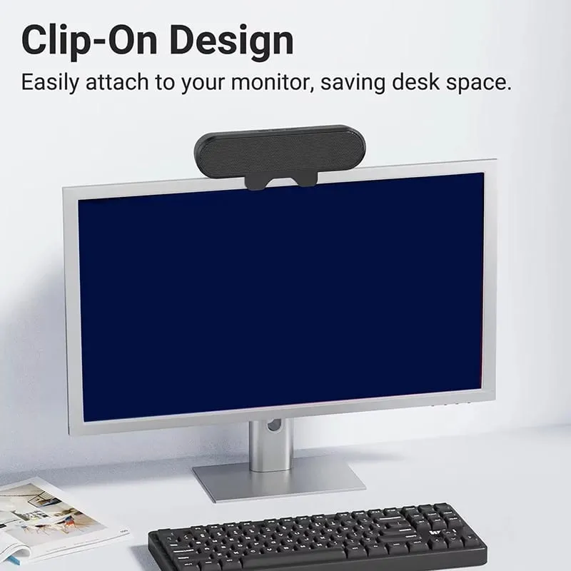 Mini Soundbar Speaker Clip Portable USB Wired Computer TV PC Laptop Desktop Subwoofer Sound Box Music Caixa De Som Bocina Coluna