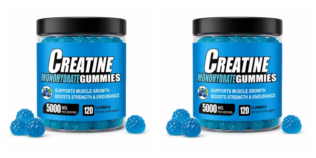 Creatine Monohydrate Gummies 5000mg Per Serving 120 Gummies for Muscle Strength Endurance & Energy Dietary Supplement