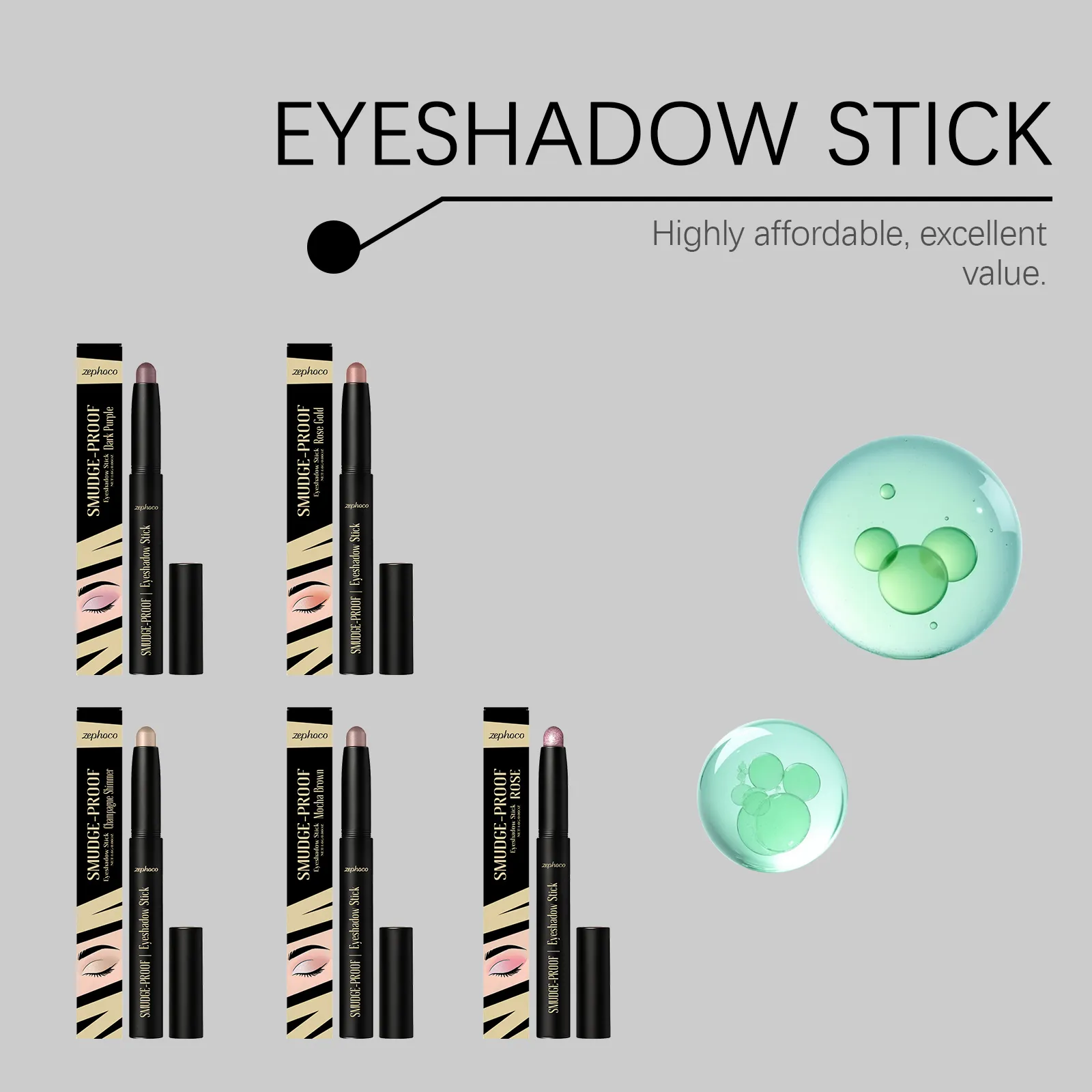 Multi-Color Shimmer Eyeshadow Stick Set: Creamy Smooth High Pigment Long-Lasting Glitter Eye Makeup for Beginners & Daily Looks — image 2