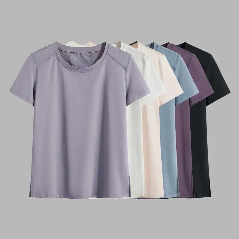 Women's Quick Dry Sports T-Shirt Loose Fit Running Shirts Short Sleeve Tee Breathable Gym Summer Technical T-Shirt Sport