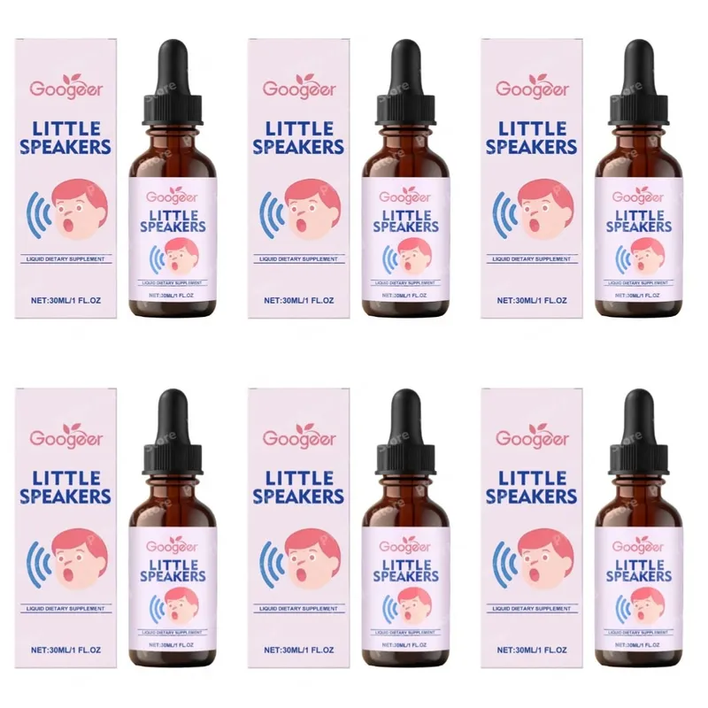 Googeer Little Speakers Liquid Supplement Vitamin B12 D3 Zeolite For Verbal Expression Language & Focus Support Kids 30ml