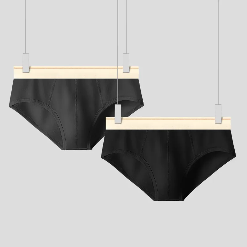 Men's pure cotton breathable and comfortable triangular underpants, mid-waist, skin-friendly and soft, teenagers' underpants