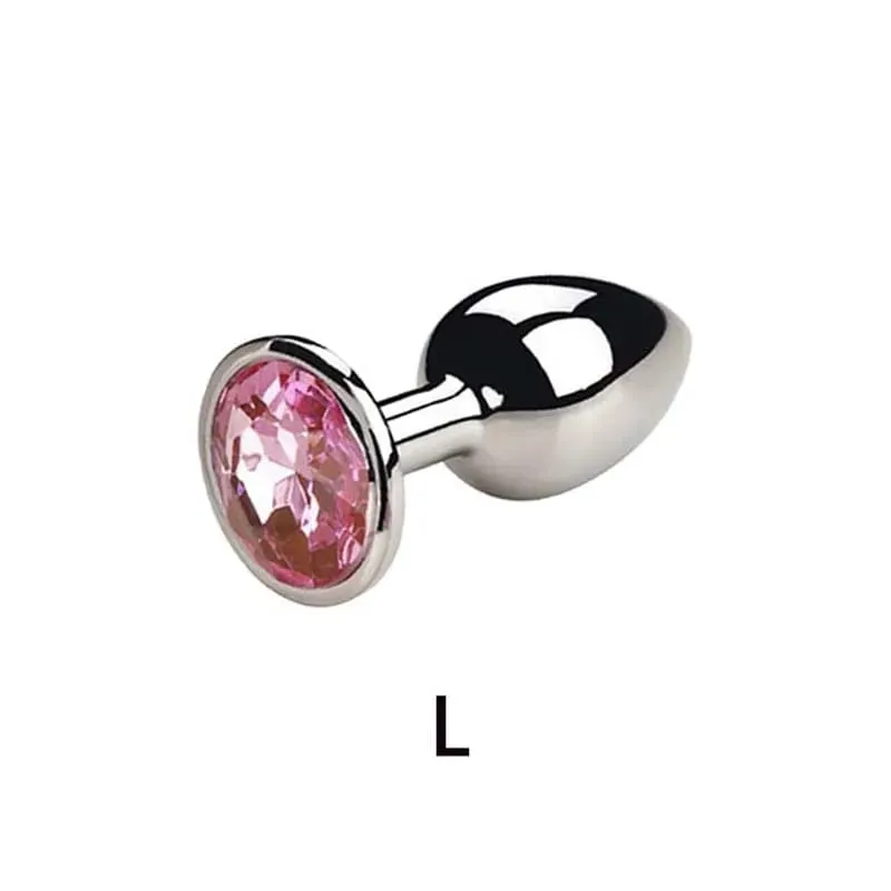 5 Sizes Metal Anal Plug Butt Plug Sex Toy Butt Toy for Women Men Couples Gay Adult Game Masturbator Anal Diamond Sex Shop