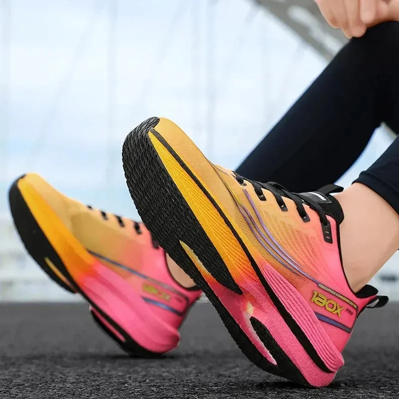Men's Professional Running Shoes Ultra Lightweight Cushioning Sneakers Breathable Athletic Walking Sport Shoes