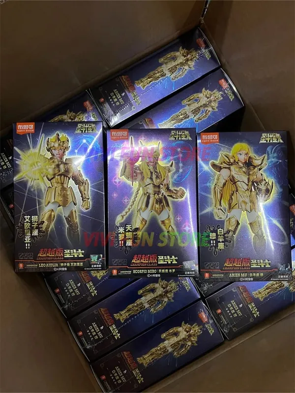 In Stock BLOKEES Saint Seiya CLASSIC CLASS Gold Saint Virgo Shaka Pisces Aphrodite Andromeda Cygnus EX Gold Assembled Model Toys — image 33