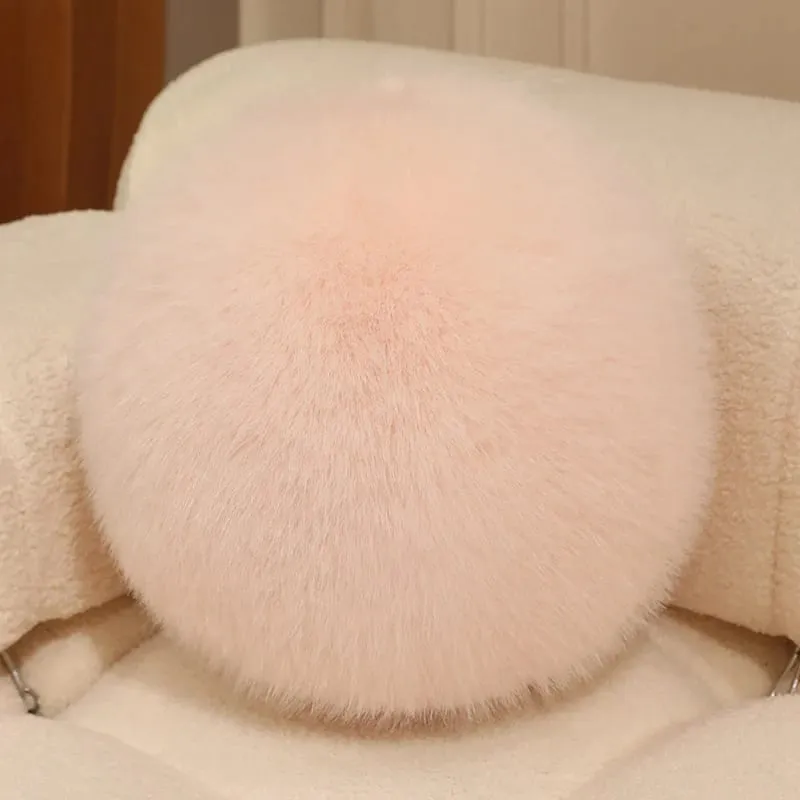 30cm Long Plush Fluffy Round Plush Pillow Cartoon Ball Pillow Accompany Stuffed Pillow Car Home Sofa Decor Plush Cushion — image 12