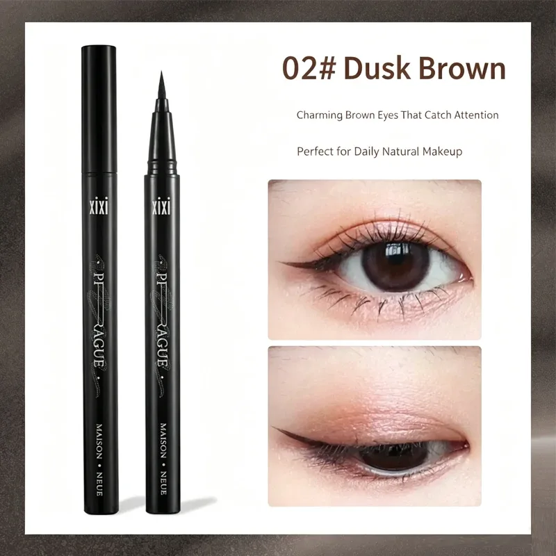 2 Colors Eye Makeup Liquid Eyeliner Long Lasting Waterproof and Non Fading Beauty Make Up Tools Quick Dry Non Halo Dye Eyeliner