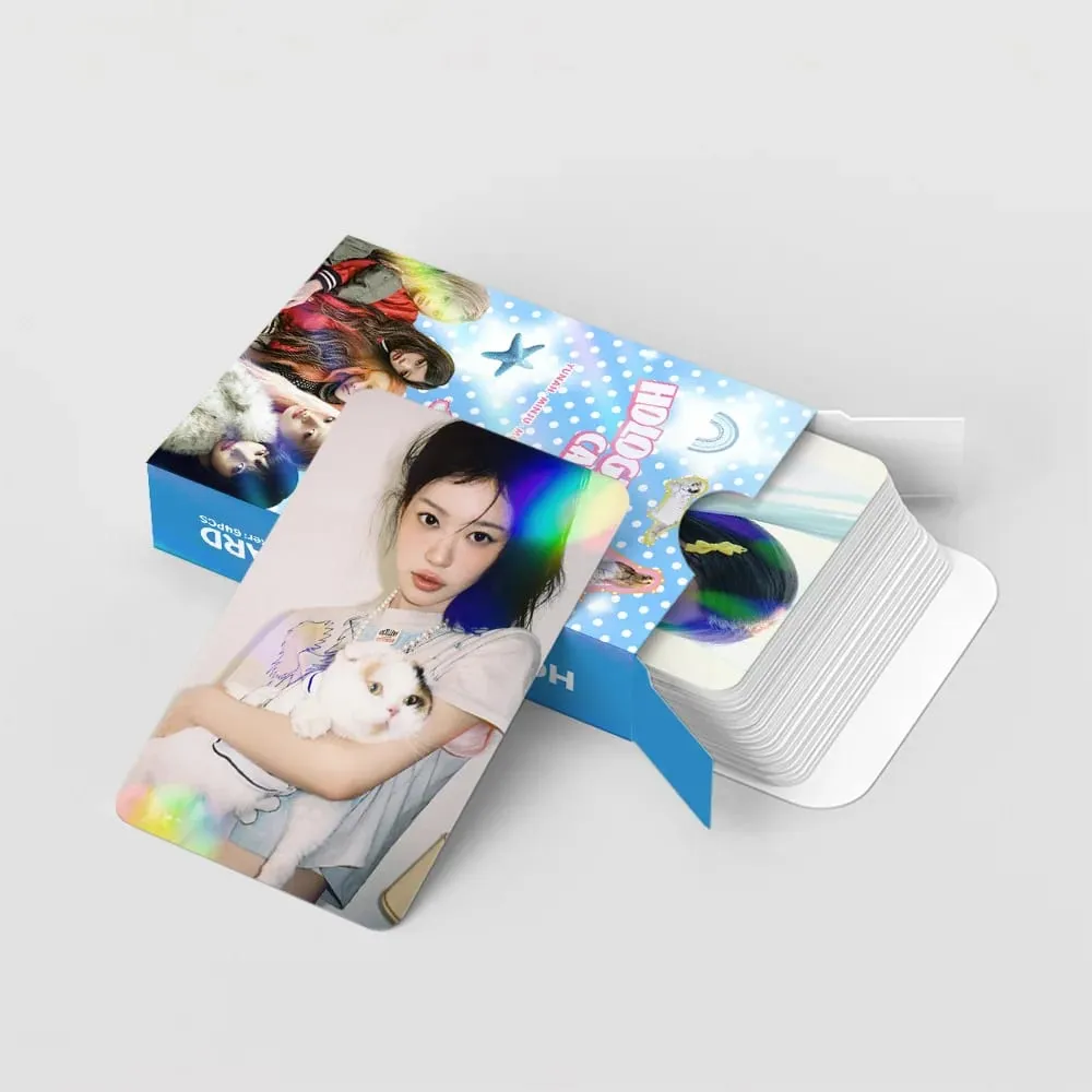 124 Laser Cards Girl Group New Album MAMIHLAPINATAPAI Flash Cards Star Stickers LOMO Greeting Cards Support Gift