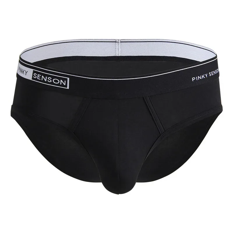 Pantaloni a triangolo da uomo modali nuovi sexy e traspiranti di grandi dimensioni mutande a vita media tinta unita per slip da uomo — image 7