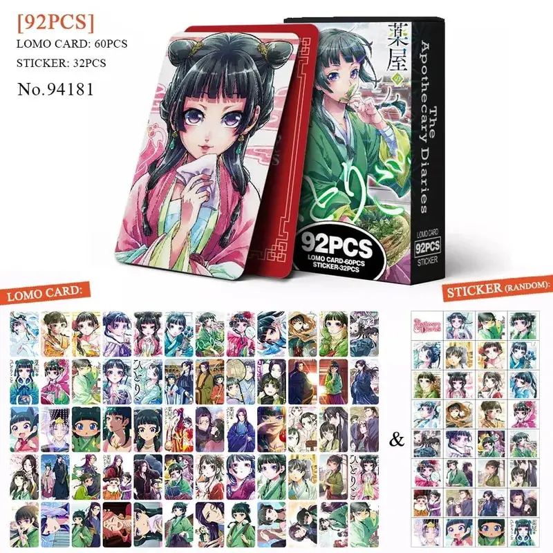 Anime Attack on Titan‌ Lomo Card Pohlednice Hračka Haikyuu Lékárnické deníky Honkai Star Rail Collection Karty s nálepkami Dárek