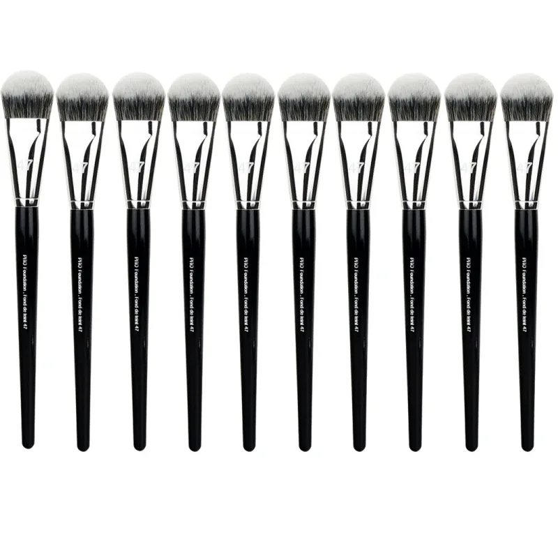 1-10pcs Pro Foundation Brush 47 Broom Head Professional Liquid Foundation Cream Concealer Brushes Women Face Base Makeup Tools