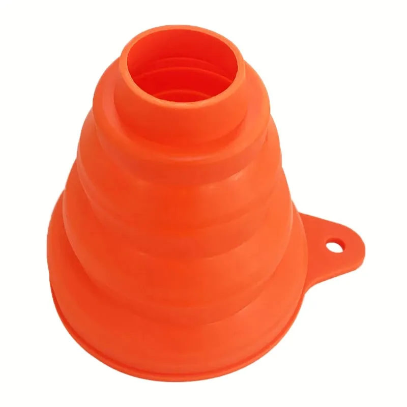 Silicone Funnel Gel Foldable Collapsible Fill Hopper S/L para sa Kitchen Jar Bottle Feeder Wine Auto Engine Oil Petrol Transfer — image 10