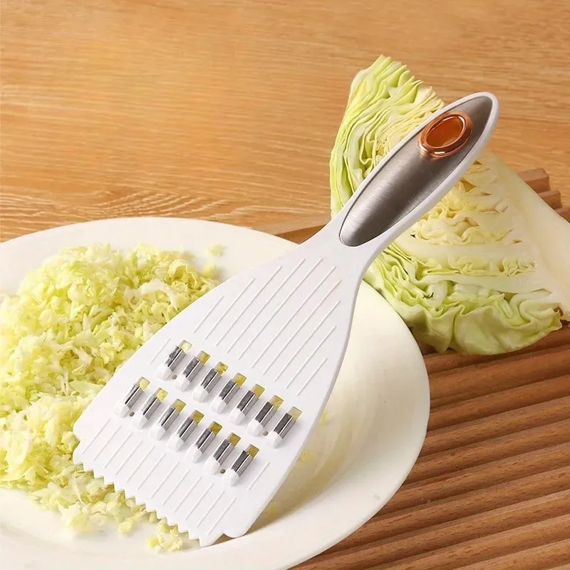 Multi-Functional Vegetable Slicer & Sharpener - Manual Food Cutter for Potatoes Carrots Fruits - Durable Plastic Kitchen Gadget