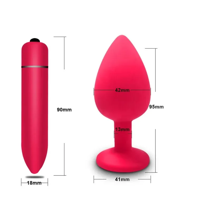 4 pçs silicone macio anal plug mini erótico bala vibrador butt plug brinquedo sexual para homens mulheres gay casais anal estimulador de próstata