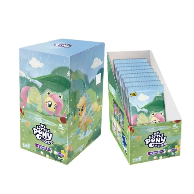 Autentico My Little Pony Amicizia per sempre Luna 12 11 10 Serie Carte da collezione Fluttershy Anime Merchandise Regali