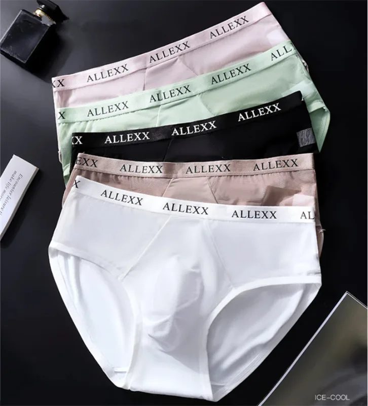 Adults 18 plus size men's underwear Ice silk lingeries for man 3D convex calzoncillos hombre thin cueca summer cuecas masculina — image 3