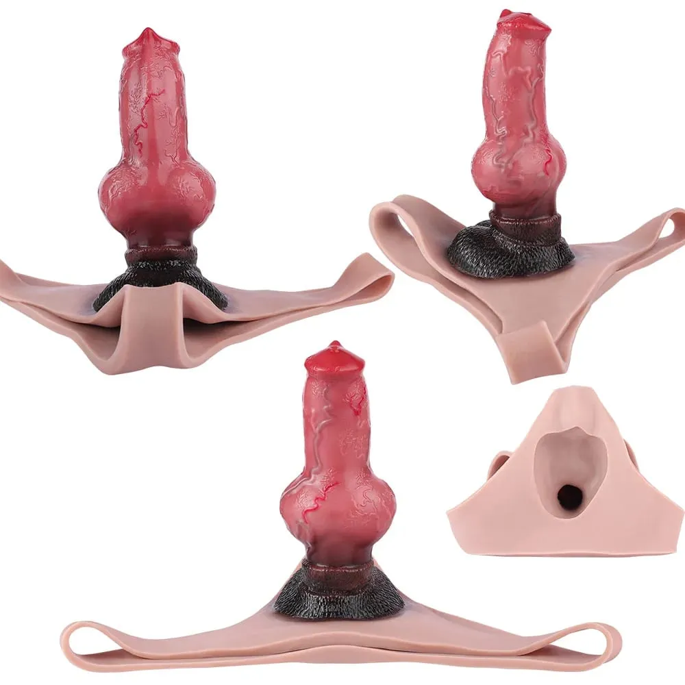 Big Knot Hollow Dildo Pants Adult Men Strap-On Penis Sleeve насадка на член Underwear For Couples Sex Pleasure Erotic Goods