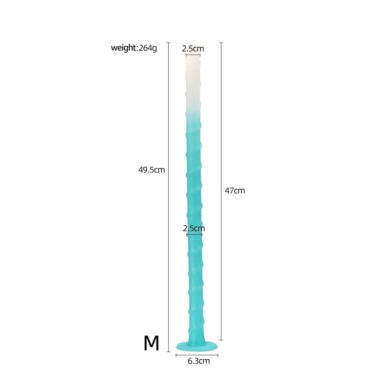 Three Sizes of Long Anal Plugs Special-shaped Octopus Tentacles Soft Adult Sex Toy Liquid Silicone Materials Prostate Stimulator