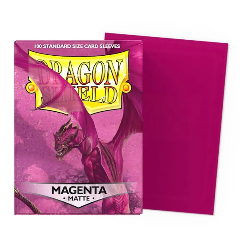 100 Stück/Karton, 66 x 91 mm, Standardgröße, Demark Dragon Shield, matte Kartenhüllen für MTG/PKM/YGO/TCG-Brettspielkarten