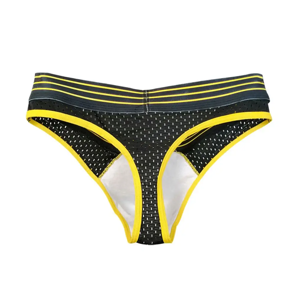 Roupa interior masculina sexy calcinha respirável carta impressa cintura baixa grande u bolsa cuecas masculinas malha alta elástica cuecas tanga