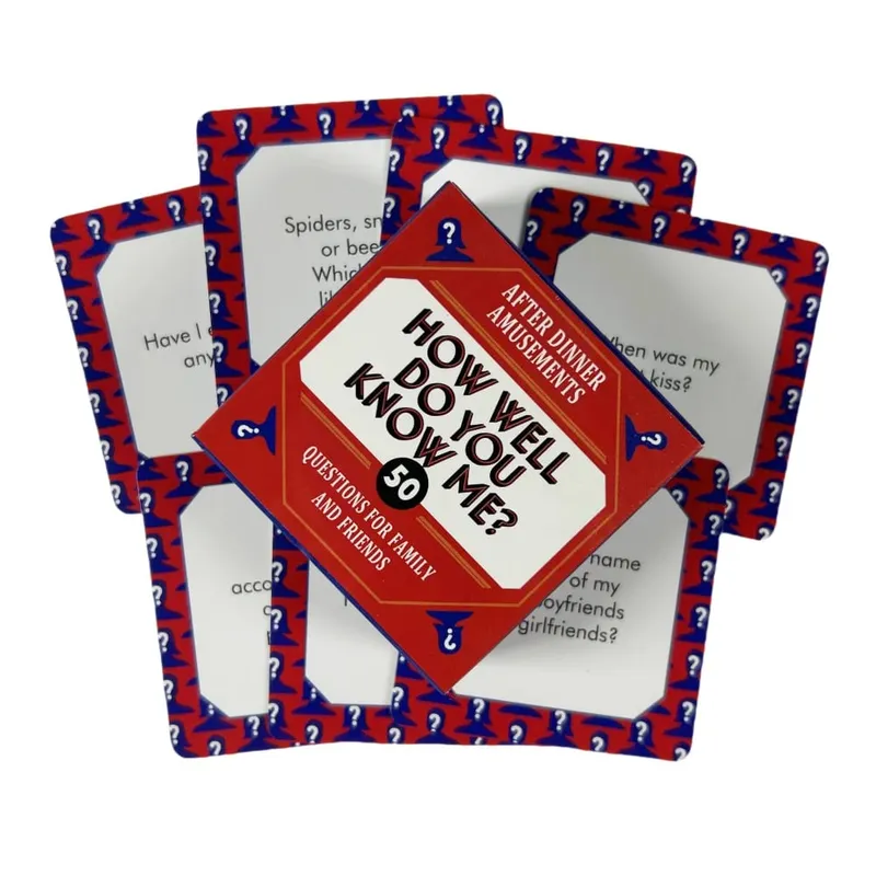 Mini-Kartenspiel „Wahrheit oder Pflicht“, Reise-Quiz, Name That Tune „How Well Do You Know Me Riddle Me“, dieses Spiel zum Spielen auf der Party