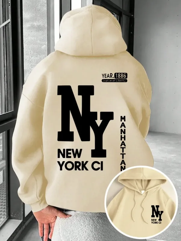 New Men's Autumn Fashion Letter Printed Soft and Comfortable Hoodie Outdoor Street Style Clothing — image 11