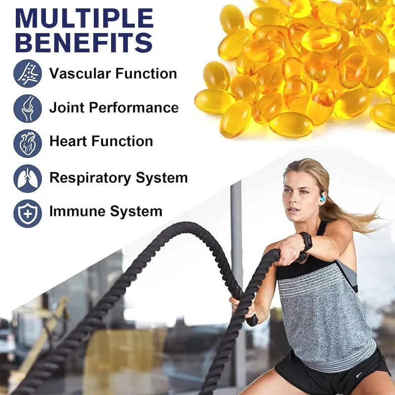 PQQ Capsules 40mg Mitochondrial Biogenesis Support Cell Brain & Heart Health Energy Boost Cognitive Function Antioxidant