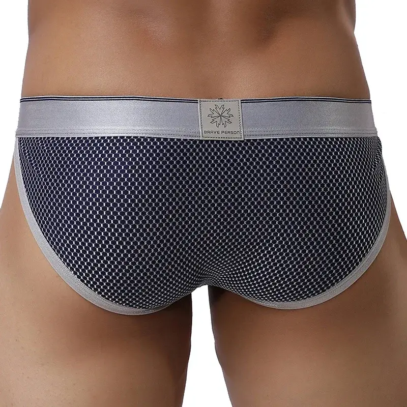 Sexy Men Underwear Briefs Breathable Underpants U Convex Pouch Low Waist Male Panties — image 3