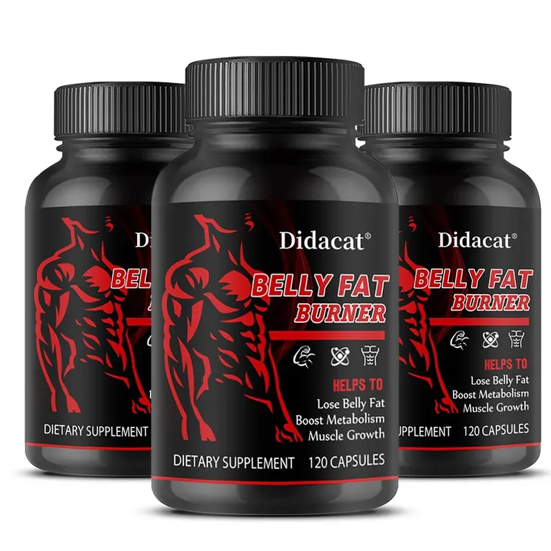 Stimulant-Free Men's Belly Fat Burner Capsules Boost Metabolism Burn Stubborn Fat Tighten Abs Preserve Muscle Caffeine-Free — image 9