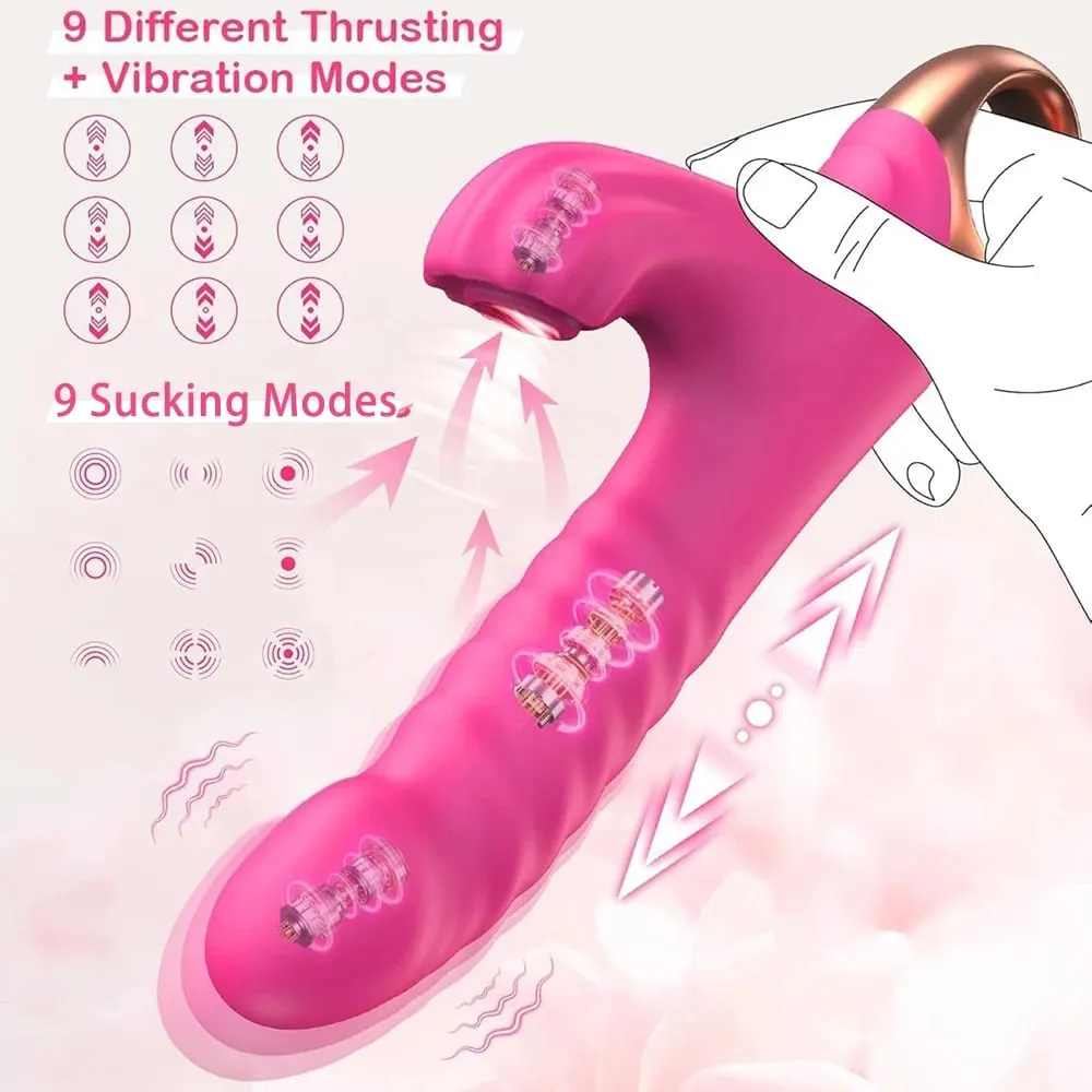 Sucking Vibrator Female Sucker Clitoris Stimulator for Women Dildo Massager Wand G Spot Thrusting Sex Toys Adult Goods Shop — image 2