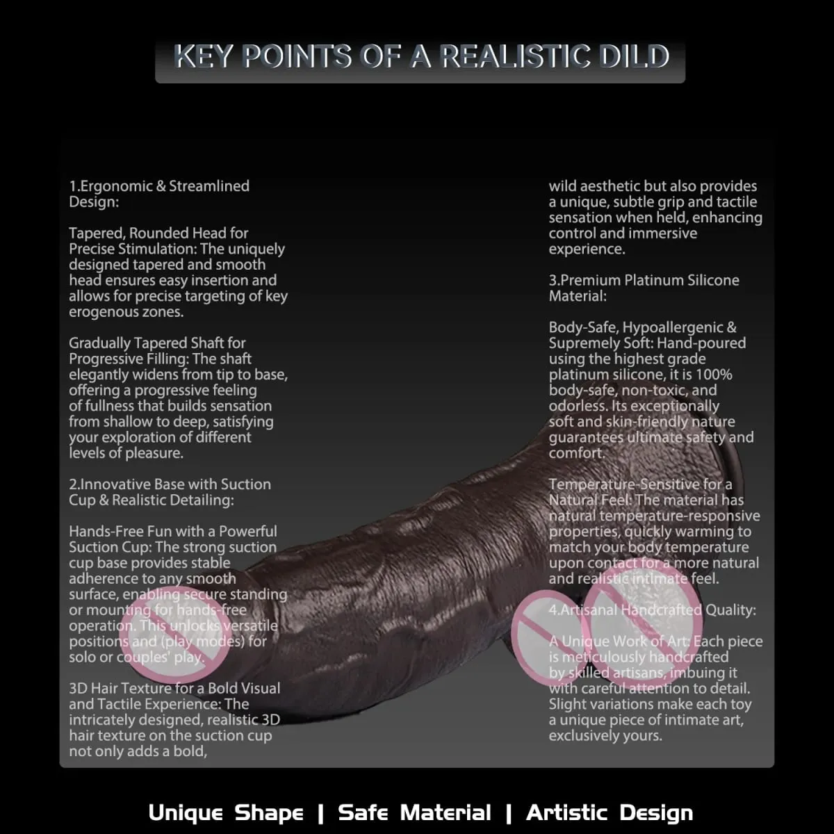Bearboy Soft Silicone Dildo Vibrator Real Feeling G-Spot Stimulator for Women Sexual Accessory