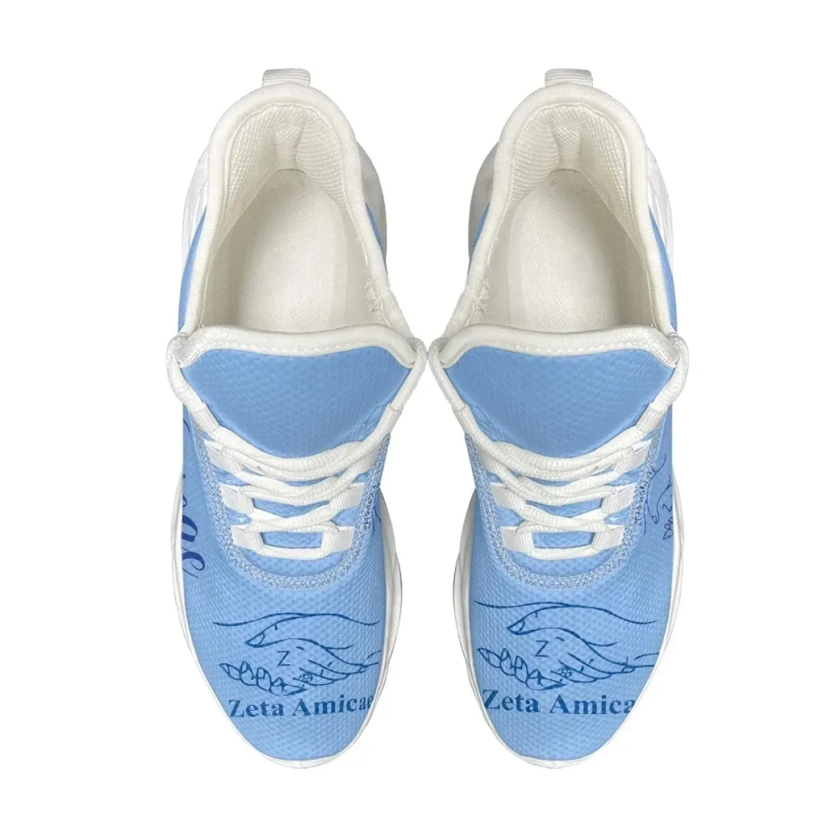 Zeta Amicae New Trend 3D Print Casual Mesh Sneakers for Women Lightweight Lace up Shoes Friends of Zeta Platform Shoes Female — image 4