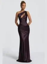 Solid Sexy Pleated Strapless Dress Women Chic Off-shoulder Backless High Waist Split Maxi Dresses 2026 New Evening Party Gown — image 13