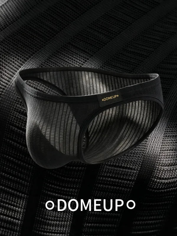 Men's Underwear Ribbed Texture Mens Brief Nylon Elastane Underpants Lightweight Thin Comfortable Male Triangle Underwear M‑XXL