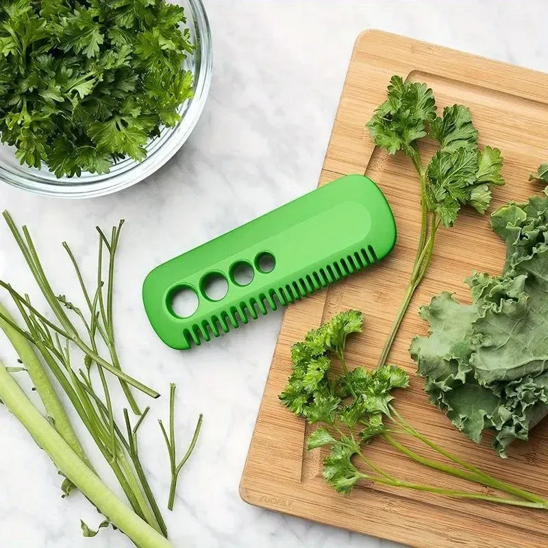 Multifunctional Cutter Stripper Vegetable Rosemary Kale Chard Collard Oregano Parsley Cilantro Leaf Remover Kitchen Peeling — image 3