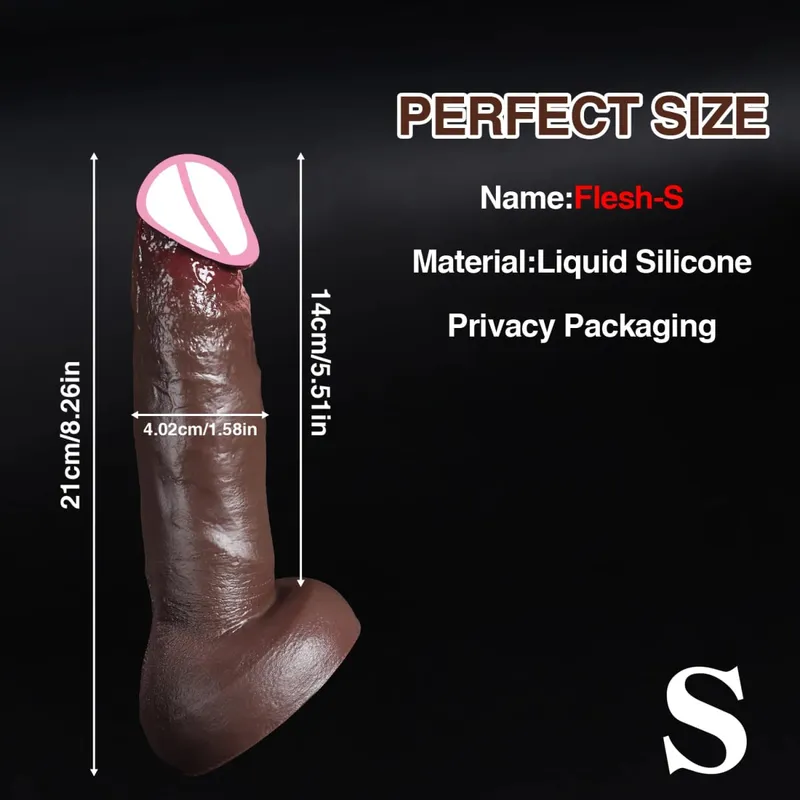 Pas cher peau douce sensation réaliste épais gode gay masturbateurs Silicone Dick grande ventouse pénis Plug Anal Sex Toy pour hommes femmes