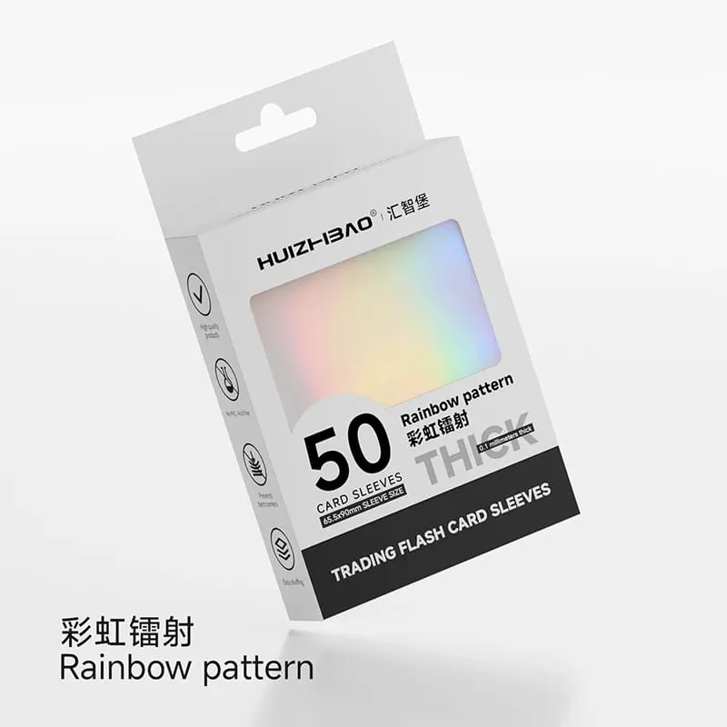 Obal na holografické karty 65,5 × 90 mm Barevný průhledný chránič karty pro TCG standardní/japonský obal na karty