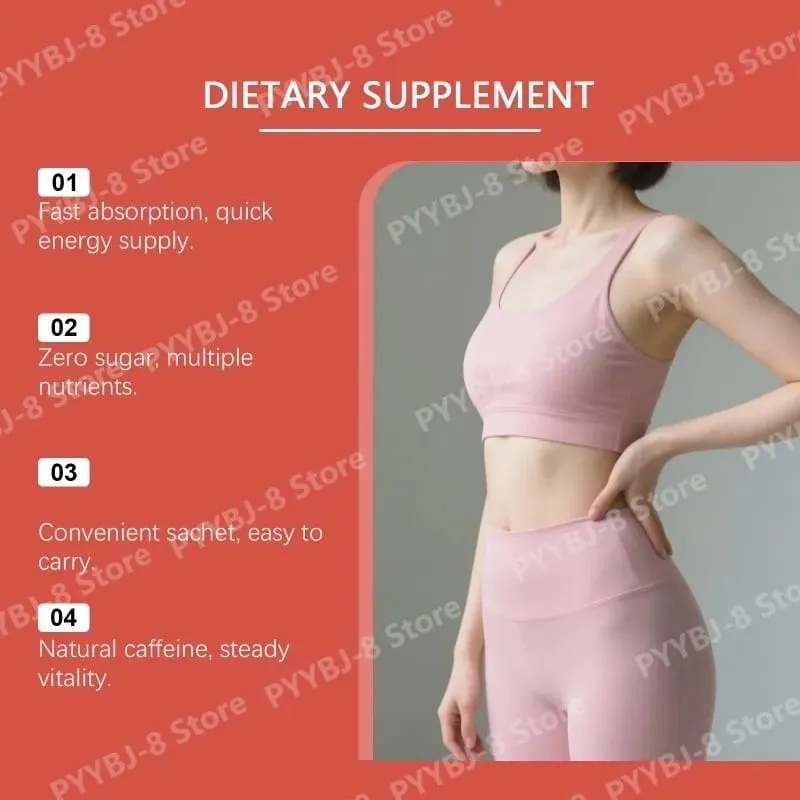 Zero Sugar Watermelon Electrolyte Powder with 90mg Caffeine Amino Acids Minerals Vitamins Provide Energy Replenishment 15 Sticks — image 3