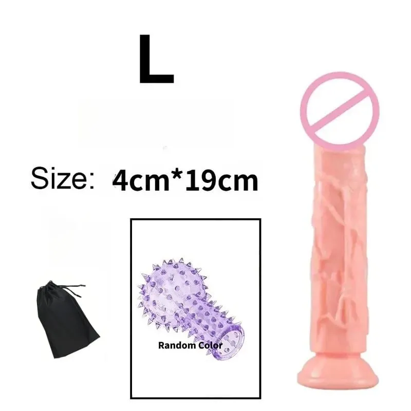 Cheap Realistic 5 Sizes Butt Plug Dildo Man Women Penis Suction Cup Anal Sex Toys Gay Suction Cup Big Dick Vaginal Masturbators