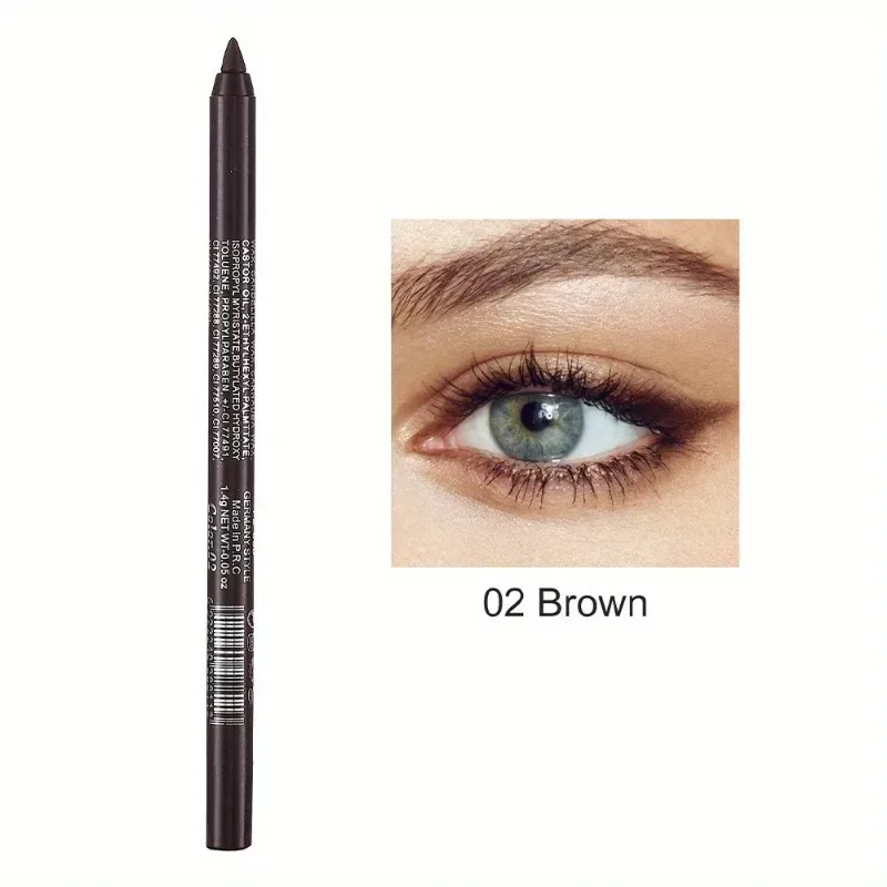 17 Farben Perlglanz-Eyeliner-Stift, bunt, wasserdicht, langlebig, matt, glatt, leicht zu tragen, Lidschatten, Eyeliner-Stift, Augen-Make-up