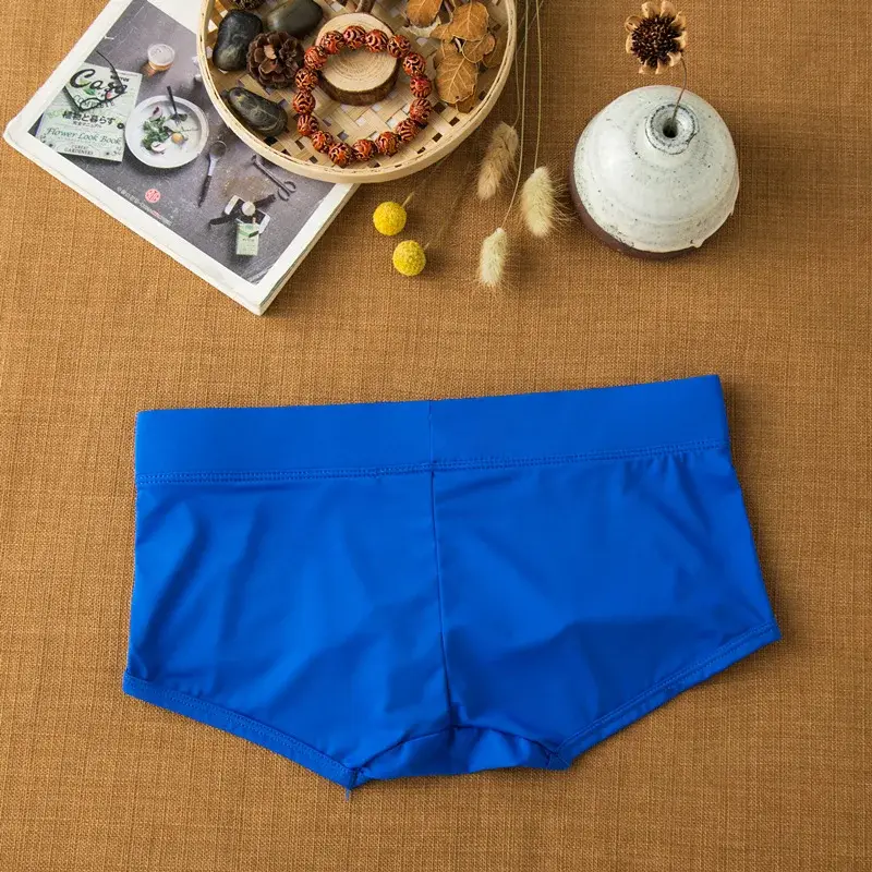 Herren-Unterwäsche aus Milchseide mit flachem Winkel, bequeme und hautfreundliche, atmungsaktive, seidig glatte, schnell trocknende Low-Rise-Boxershorts — image 8