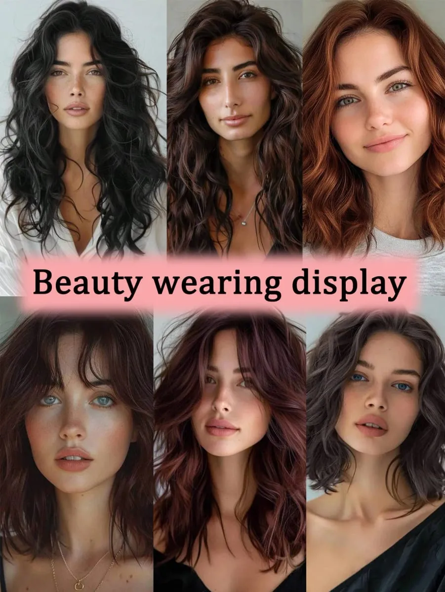 Women Water Wave Extensions Clip In Hair Extensions Invisible Synthetic Wig Piece Suitable Thinning Hair Increase Hair Volume — image 7