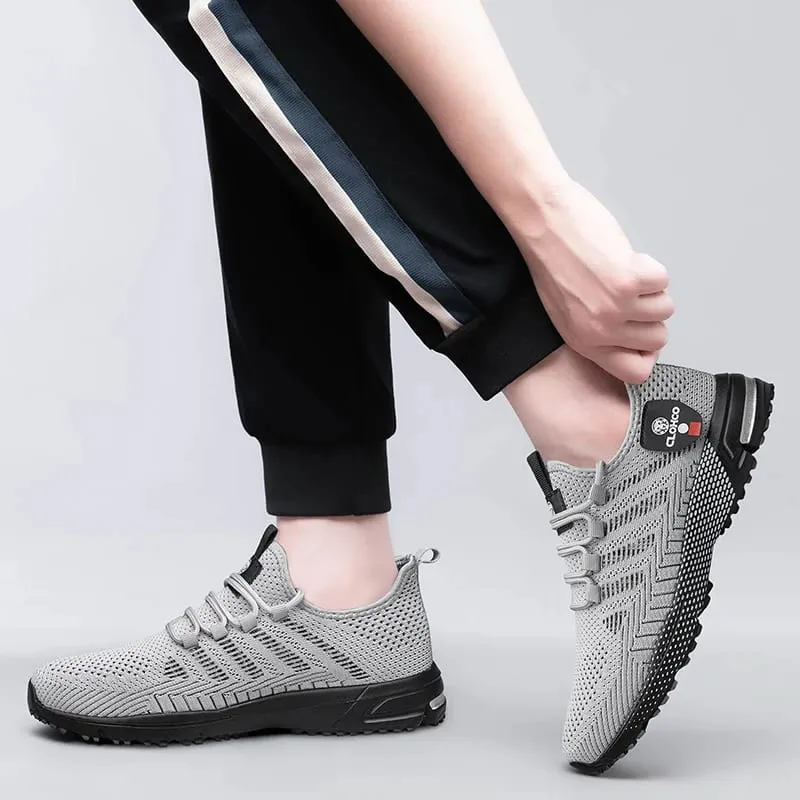 CLOHOO-en's Lightweight Knit Joggers - Breathable Road Running Shoes & Comfortable Daily Walking Sneakers.
