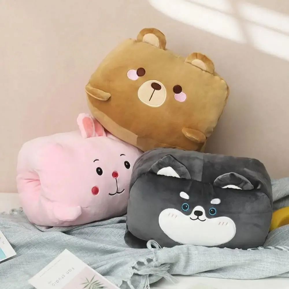 Creative Hand Warmer Pillow Super Soft Keep Warm Office Nap Pillow Animal Hand Hold Pillow Stuffed Men Women