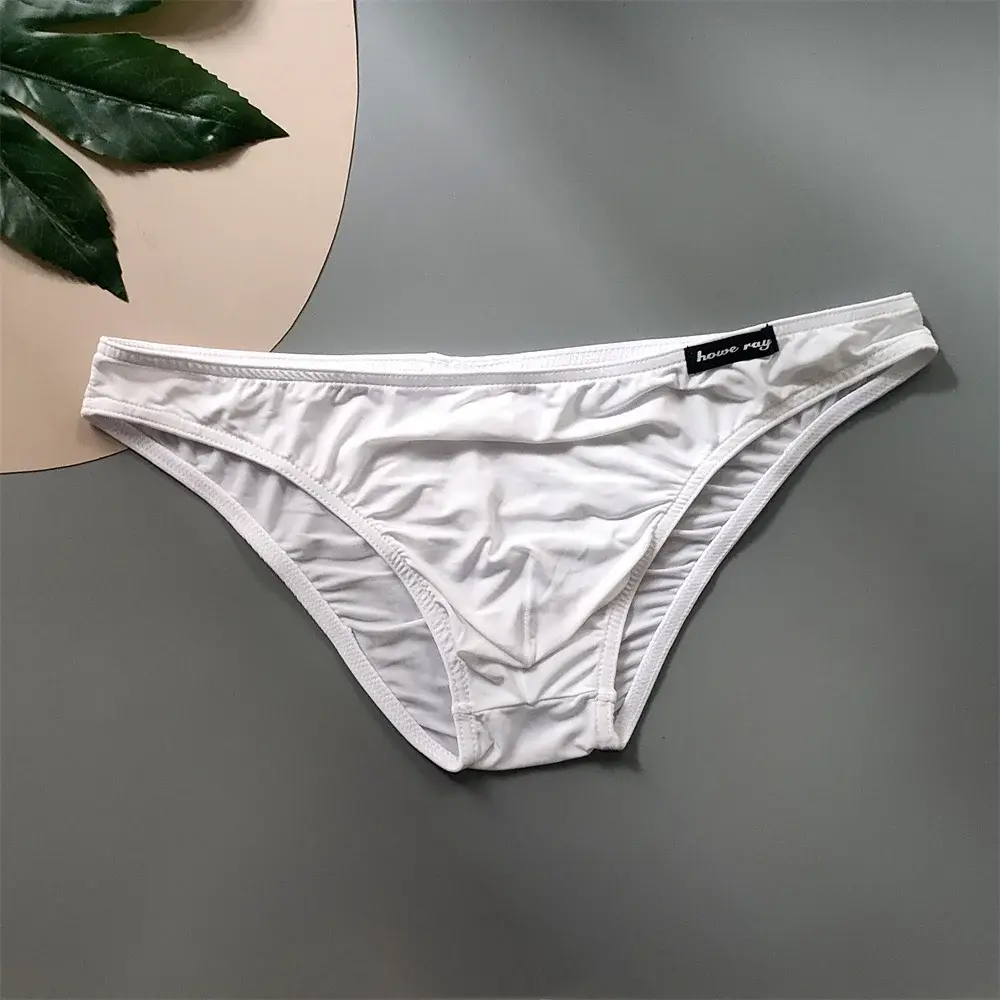 Ice Silk Underwear Men Pouch Underwear Male Elastic Belt Panties Sexy Plus Size Bikini Slips Hombre Seamless Lingerie — image 5