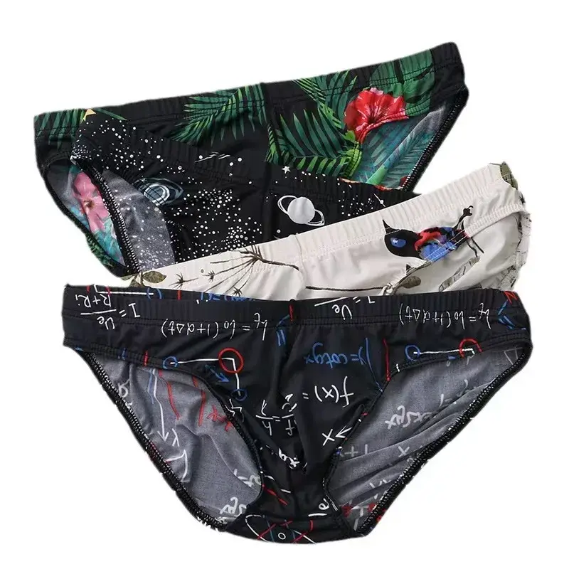 Men's briefs briefs Men's sensible pouch sports wicking sweat breathable mid-waist shorts 3256812645614982