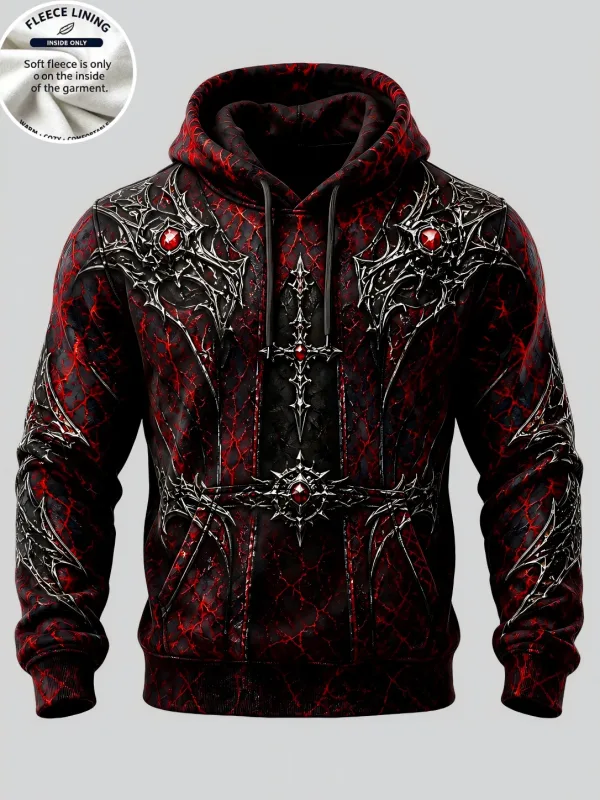 Englisch: Halloween Haunted House Ghost Pumpkin Bat Print Hoodie Herren Fleece gefüttertes POD Sweatshirt Lässiger Langarmpullover