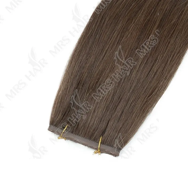 XO Twin Tabs Butterfly Hair Weft Extensions Human Hair Double Injected PU Weft Hole Flat Twin Tabs Real Natural Microlink Hair