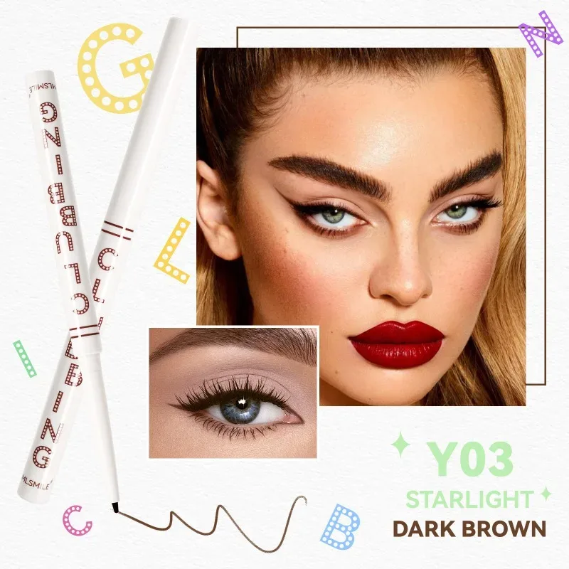 Waterproof Black White Eyeliner Pencils Long-Lasting Smudge-Proof for Bold Eye Makeup Easy Glide Formula Eye Liner Cosmetics