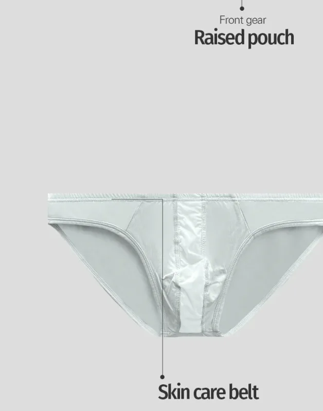 1PCS Mens Low Rise Solid Gray Bikini Underwear Elastic Simple Edge Soft Stretch Fabric 3D Contour Pouch Male Briefs